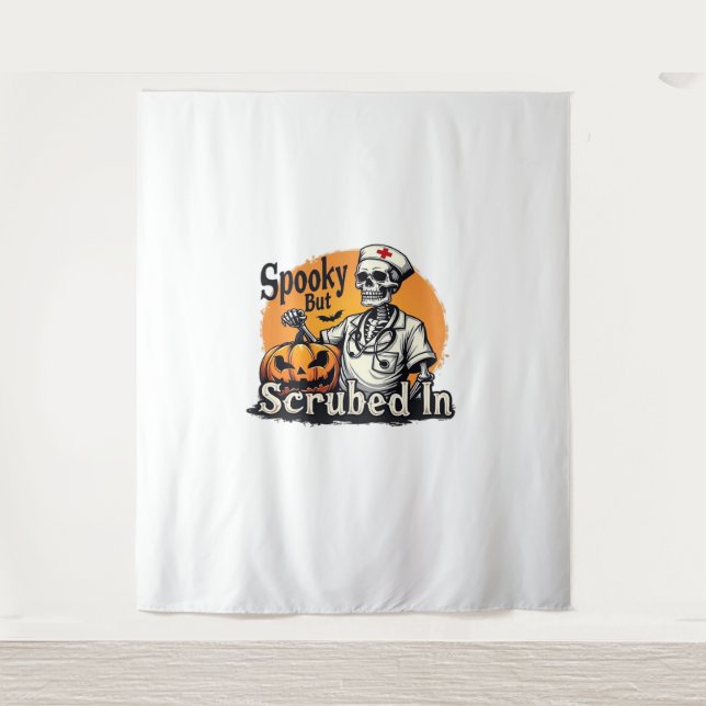 Tapete De Parede Design de Enfermeira do Halloween (Frente)