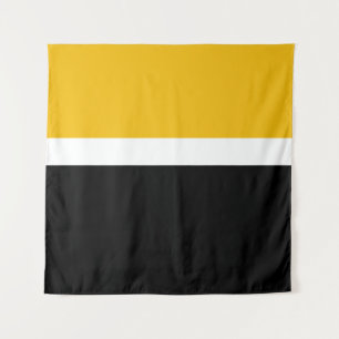Tapete De Parede Design de Estilo de Bloco de Cor Preto Amarelo