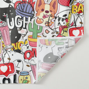 Tapete De Parede design de estimação engraçado kawaii - amante de a