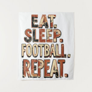 Tapete De Parede Design de Fã de Futebol Vintage Gráfico de Futeb