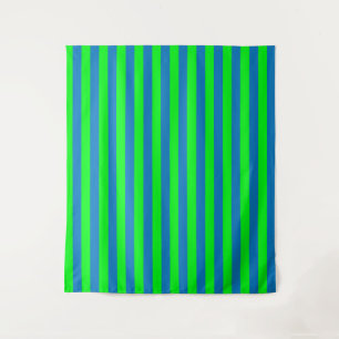 Tapete De Parede Design de faixas azuis e verdes
