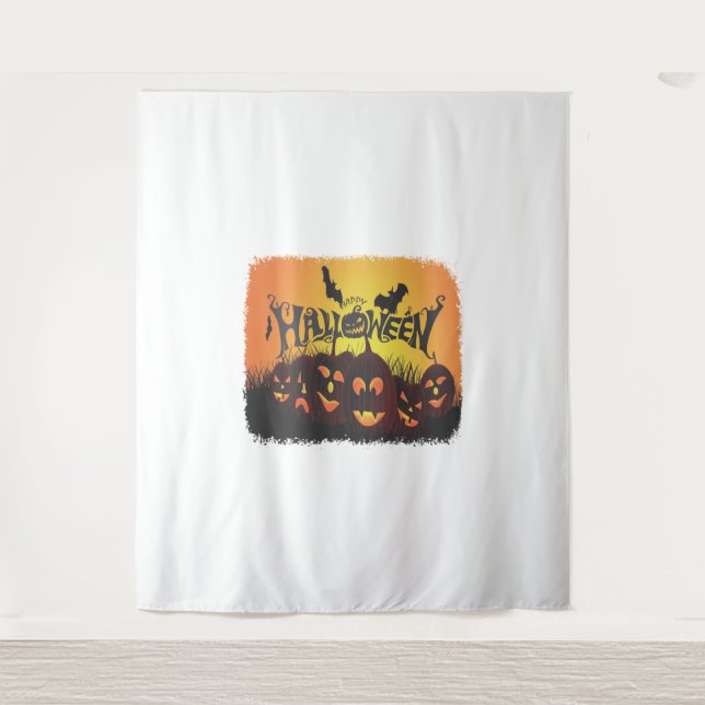 Tapete De Parede Design de Feliz Halloween Engraçado (Frente)