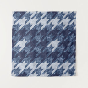 Tapete De Parede Design de Fundo de Jeans com Xadrez Houndstooth