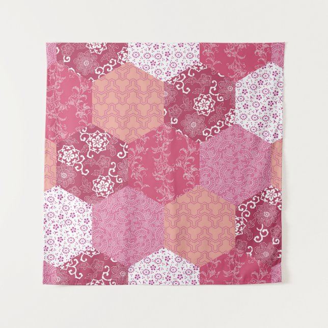 Tapete De Parede Design de Padrão de Estilo Japonês (Frente)