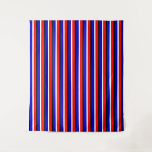 Tapete De Parede Design de Padrão de Faixa Azul Vermelha