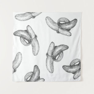 Tapete De Parede Design de padrão sem costura ou fundo com banana.