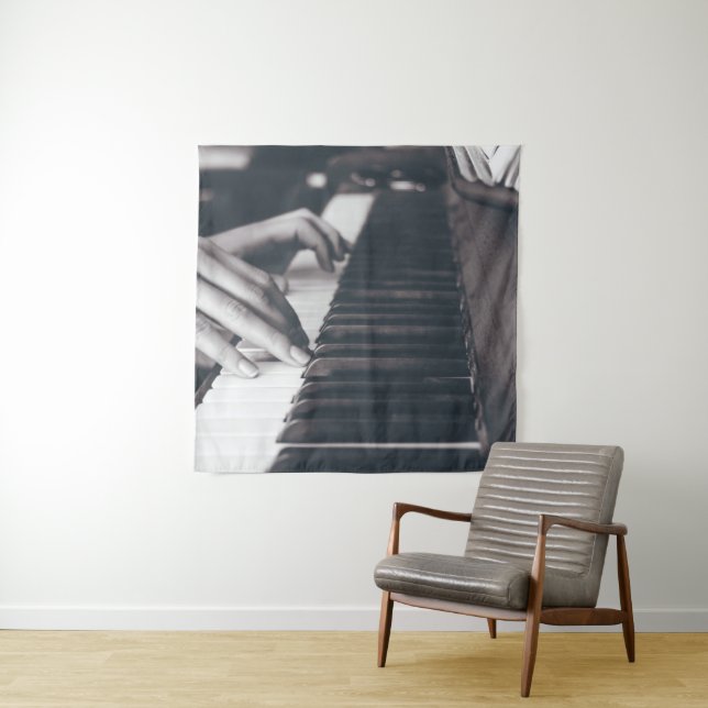 Tapete De Parede Design de Piano Incrível (In Situ)