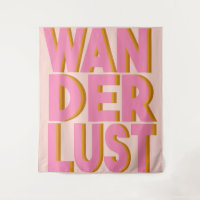 Design de Tipografia de Cotação Wanderlust a rosa