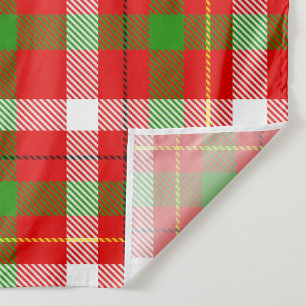 Tapete De Parede Design de Xadrez de Flanela Vermelho Verde Branco