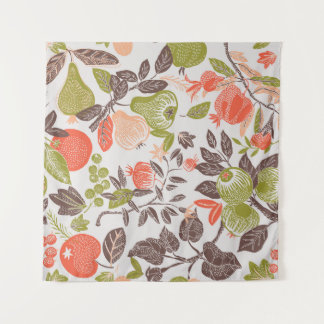 Tapete De Parede Design decorativa de fruta de outono.