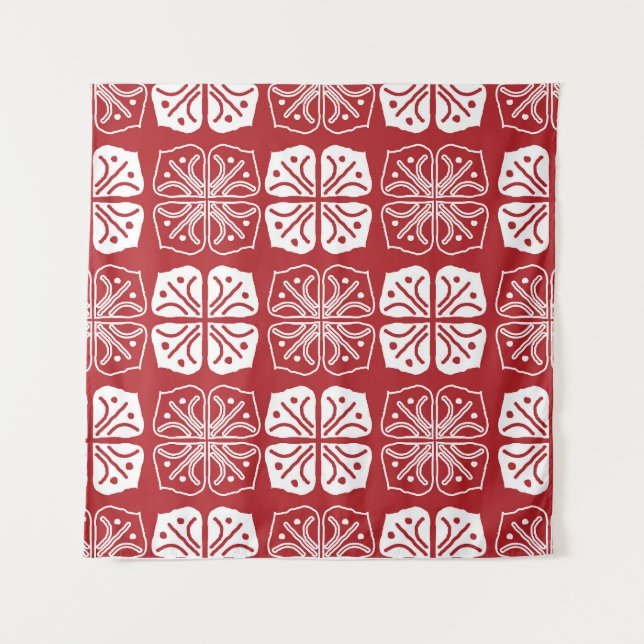 Tapete De Parede Design indonésio Batik Kawung Gurda (Frente)