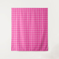 Design Xadrez Pé de Perdiz Rosa Quente