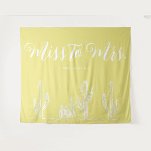 Tapete De Parede Despedida de Solteira Miss para Mrs Moderno Boho C