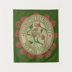 Tapete De Parede Destrua o patriarcado e não o planeta Feminista