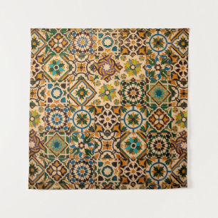 Tapete De Parede Detalhe dos azulejos tradicionais (azulejos) de fa