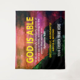 Tapete De Parede DEUS É CAPAZ Efésios 3:20 Igreja