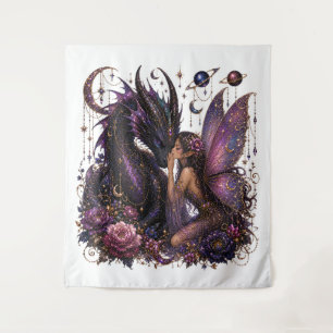 Tapete De Parede Deusa Dragão Roxo Encantada