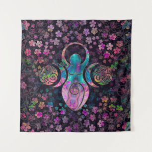 Tapete De Parede Deusa Lua tripla com triskele