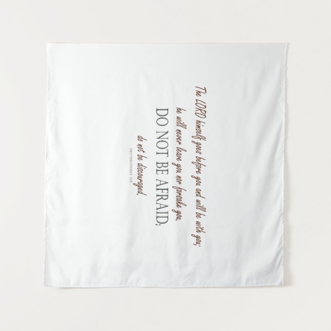 Tapete De Parede Deuteronomy 31 Do Not Be Afraid, Floral Borders (Frente (Horizontal))