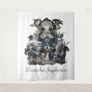 Tapete De Parede Deutscher Jagdterrier Square Wall Coffee Mu