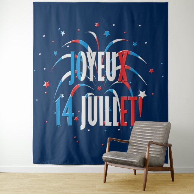Tapete De Parede Dia da Bastilha, Joyeux 14 juillet (In Situ)