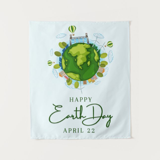 Tapete De Parede Dia da Terra 22 de abril (Frente)