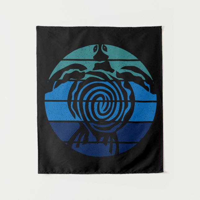 Tapete De Parede Dia da Terra, Tartaruga do Mar, Limpe o Oceano (Frente)