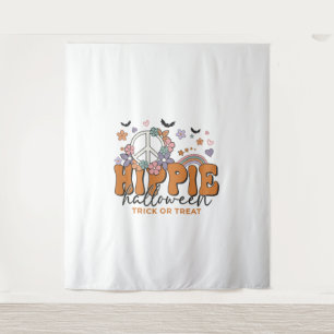 Tapete De Parede Dia de as Bruxas engraçado dizendo Hippie Hallowee