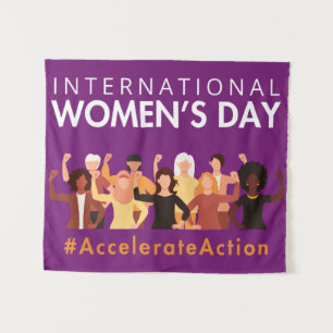 Tapete De Parede Dia Internacional da Mulher 2025, Aceleração da Aç