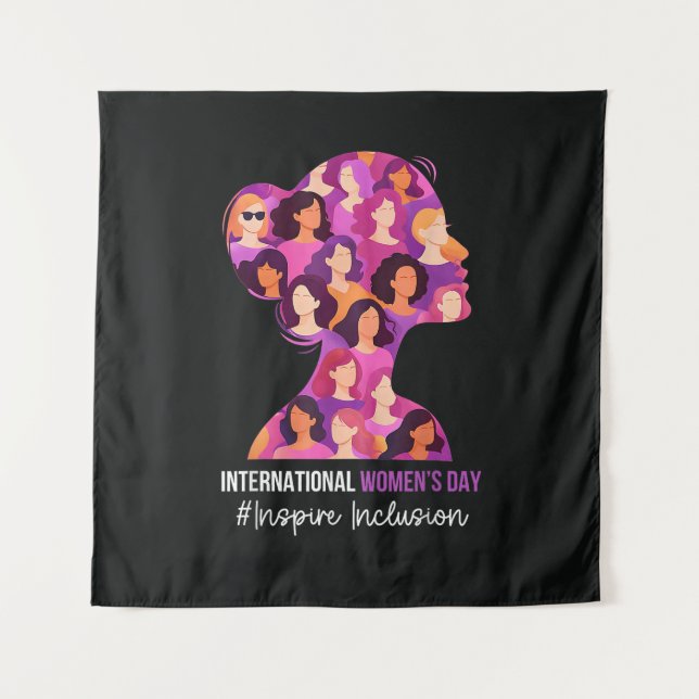 Tapete De Parede Dia Internacional da Mulher 8 de Março  (Frente)