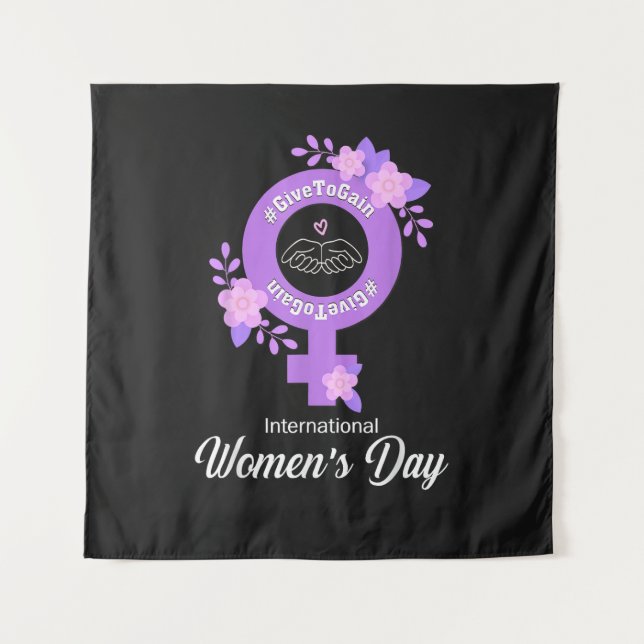 Tapete De Parede Dia Internacional da Mulher 8 de Março (Frente)