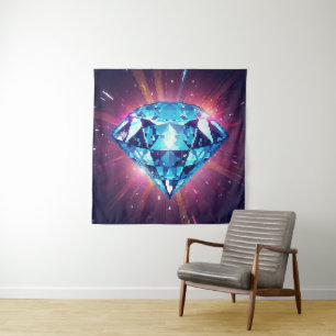 Tapete De Parede Diamante Pixelado Brilhante
