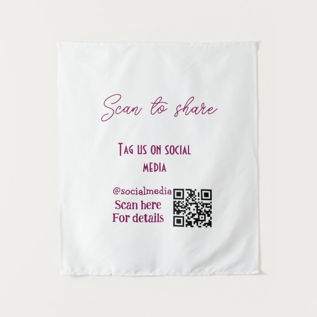 Tapete De Parede Digitalizar para compartilhar marcações em mídia s (Frente)