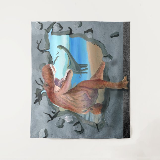 Tapete De Parede Dinossauros estão chegando (Frente)