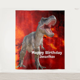 Tapete De Parede Dinossauros T Rex fogo Jurassic Fundo Mundial