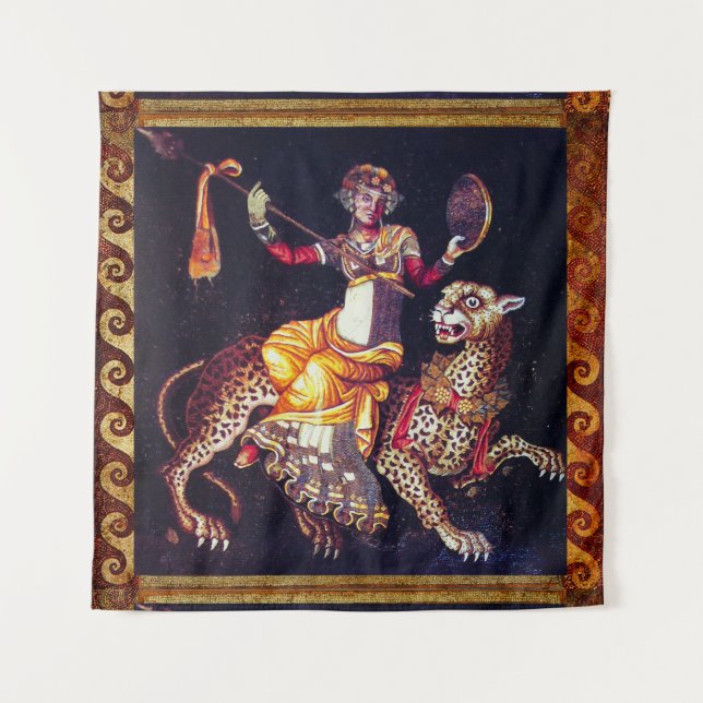 Tapete De Parede DIONYSOS COM UMA ESPESSURA DIANTE DO MÁSICO Grego  (Frente)