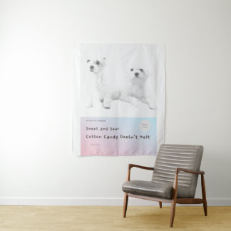 Tapete De Parede Doce e doce de algodão não derrete