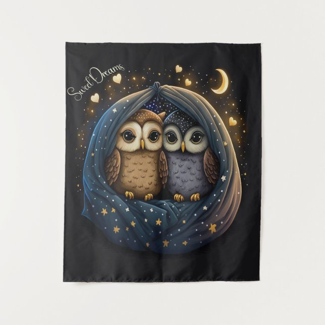 Tapete De Parede Doce Sonhos Coruja-Design (Frente)