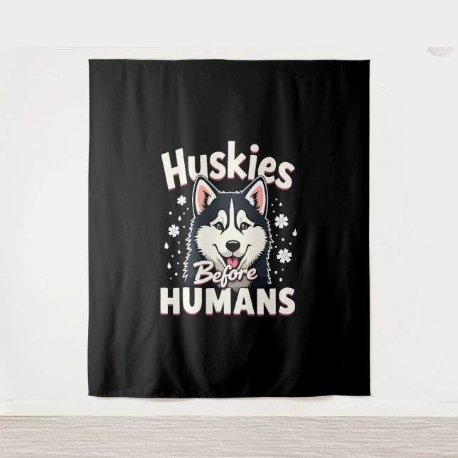 Tapete De Parede Dog Sledding Mushing Adventure Husky Team Winter   (Frente)