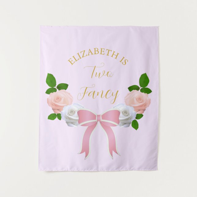 Tapete De Parede Dois Arcos de Rico Floral Birthday (Frente)