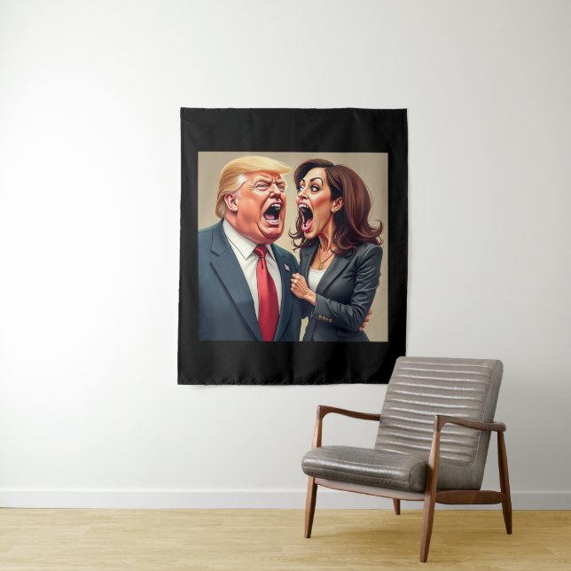Tapete De Parede Donald Trump Kamala harris (In Situ)