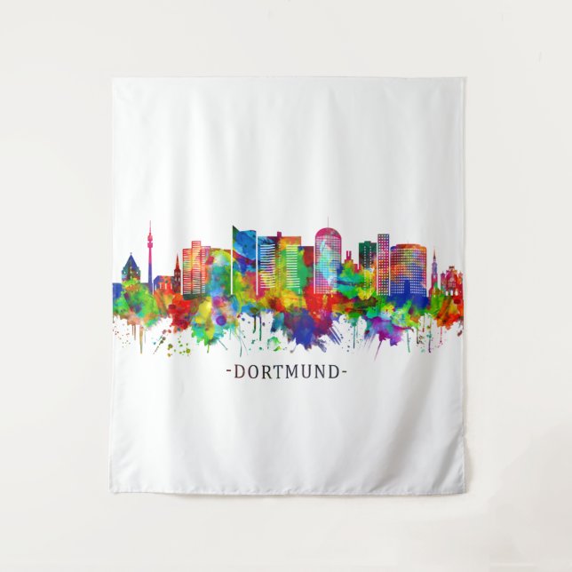 Tapete De Parede Dortmund Germany Skyline (Frente)
