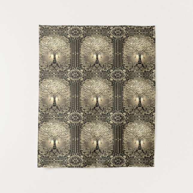 Tapete De Parede Dourada árvore da vida na antiga Rússia (Frente)