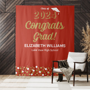 Tapete De Parede Dourado Script Confetti Congrats Formando Plano de