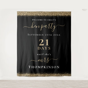 Tapete De Parede Dourados Dias de Literatura Boas-vindas Hen Party