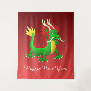 Tapete De Parede Dragão do Ano Novo Chinês