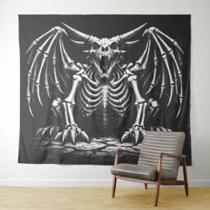 Tapete De Parede Dragão Esqueleto por BurnsInHell