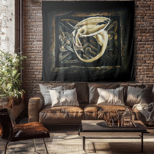 Tapete De Parede Dragão Familiar Celta