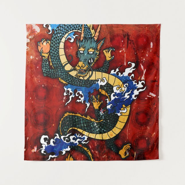 Tapete De Parede Dragão Japonês (Frente)