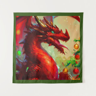 Tapete De Parede Dragão Natal 1